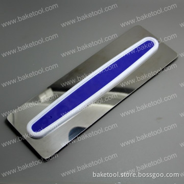 New Long stainless steel icing fondant smoother with hand grip